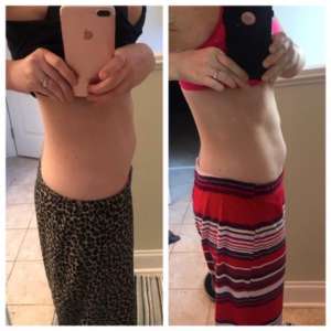 6 day detox before and after comparison - side
