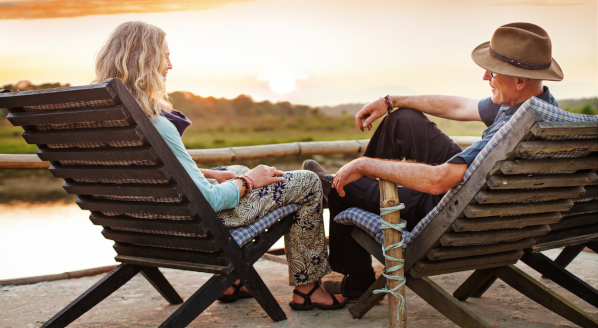 couple sitting in chairs