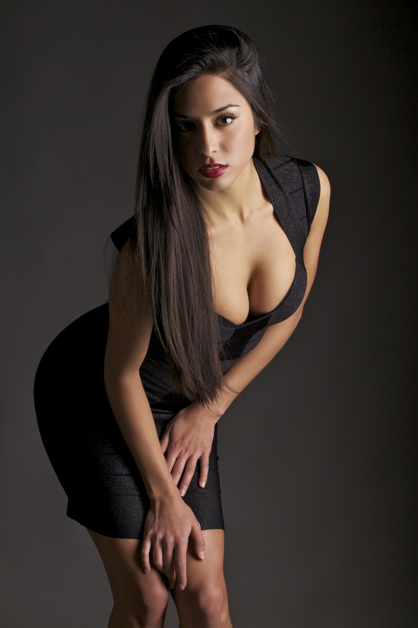 Attractive Young Woman in a Tight Dress Breast Revision in Greenville, SC